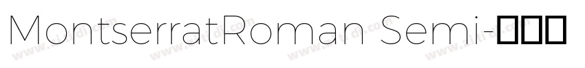 MontserratRoman Semi字体转换